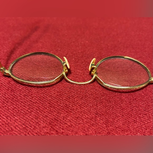 1942 American Tillyer D Lenses Bifocals Gold Glasses 10-12 K Gold Filled